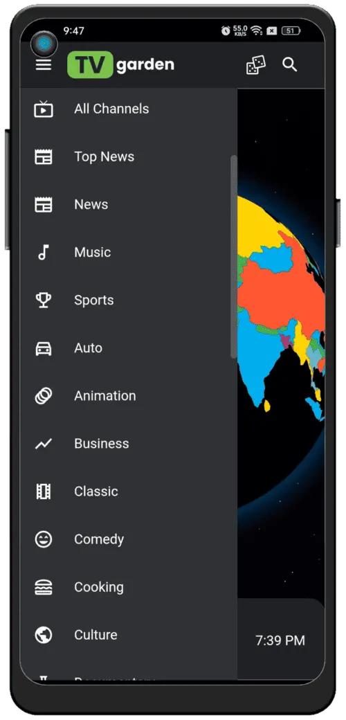 FETV category browsing